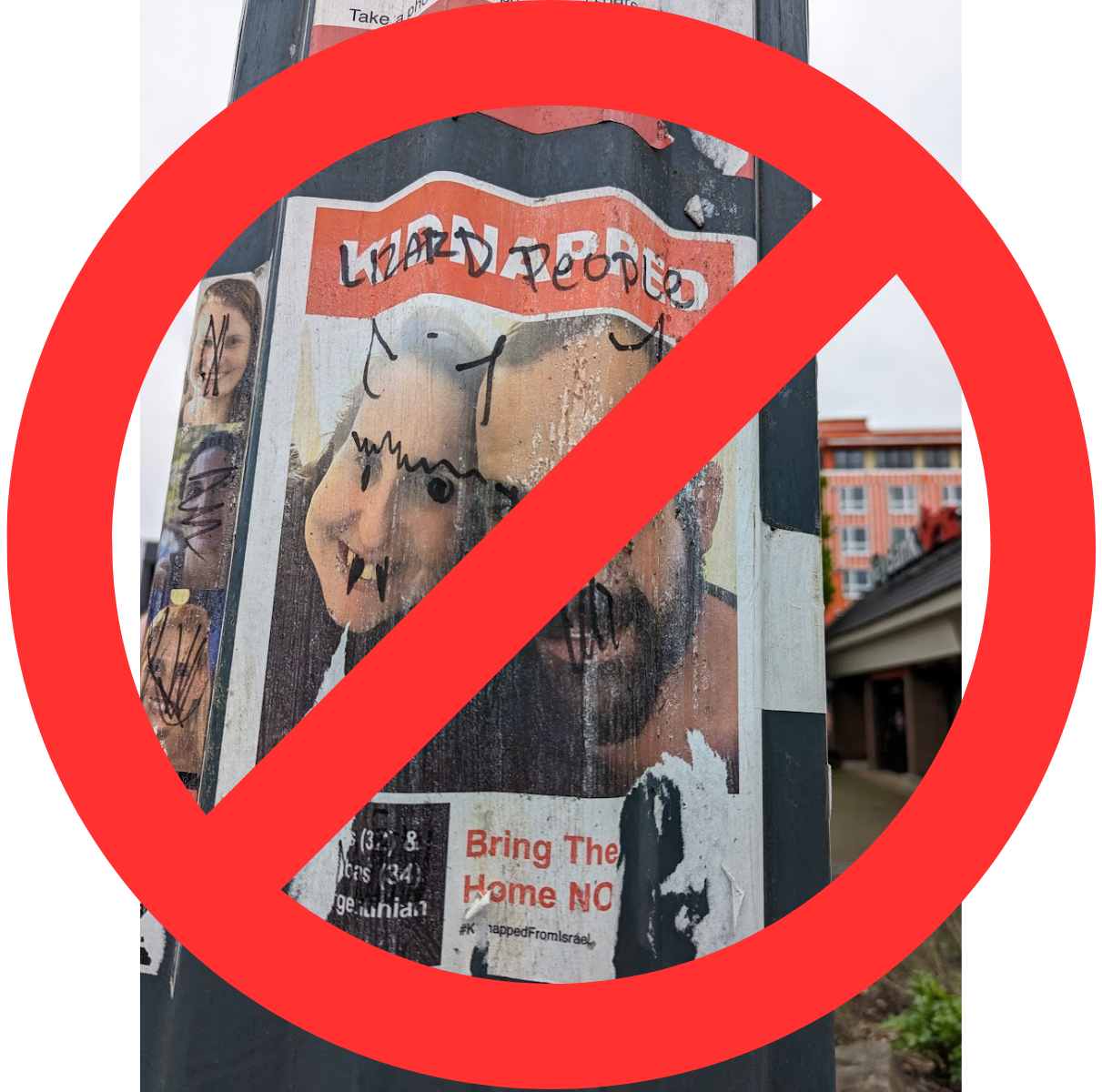 Grafitti'd Hostage Poster